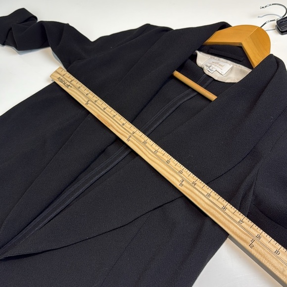 Wilfred Le Chevalier Black Blazer Relaxed Open-Front Design Size 00 - Picture 4 of 6